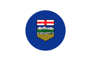 Alberta Flag Circle Vector Free flag