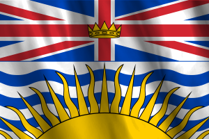 Bandera nacional de Columbia Británica flag
