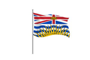 Clipart de la bandera de Columbia Británica flag
