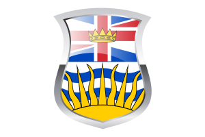 Bandera del orgullo de Columbia Británica flag