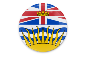 Arte vectorial de la bandera de Columbia Británica flag