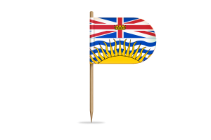 Bandera de Columbia Británica para escritorio, mesa flag