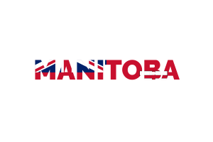 Manitoba Text Art flag