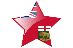 Manitoba Flag Star Icon flag