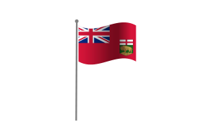 Waving Flag of Manitoba flag