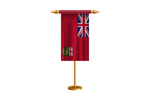 Manitoba Ceremonial Flag Vector Free flag