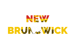 Art textuel du Nouveau-Brunswick flag