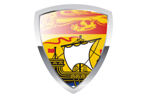 Drapeau du bouclier du Nouveau-Brunswick flag
