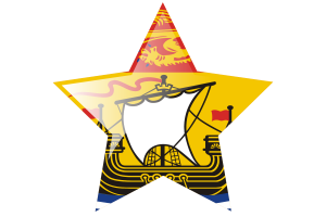 Icône étoile du drapeau du Nouveau-Brunswick flag