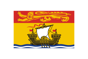 Illustration vecteur du drapeau du Nouveau-Brunswick flag