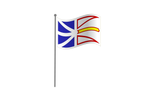 Waving Flag of Newfoundland and Labrador flag