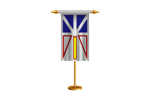 Newfoundland and Labrador Ceremonial Flag Vector Free flag