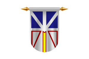 Newfoundland and Labrador Flag Emblem Vector Images flag