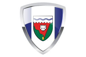 Bandera del escudo de los Territorios del Noroeste flag
