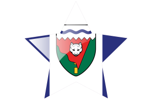 Icono de estrella de la bandera de los Territorios del Noroeste flag