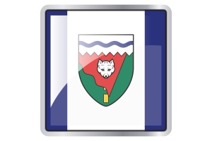 Icono cuadrado de la bandera de los Territorios del Noroeste flag