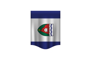 Banner de la bandera de los Territorios del Noroeste flag