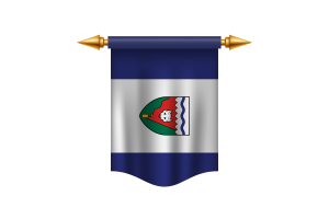 Banner real de la bandera de los Territorios del Noroeste flag