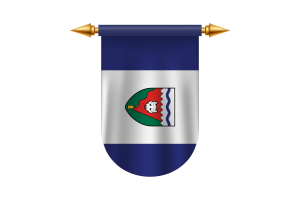 Imágenes vectoriales del emblema de la bandera de los Territorios del Noroeste flag