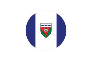 Bandera de los Territorios del Noroeste círculo vectorial gratis flag
