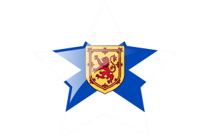 Nova Scotia Flag Star Icon flag