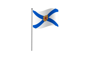 Waving Flag of Nova Scotia flag
