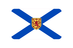 Nova Scotia Flag Rounded Rectangle Vector Illustration flag