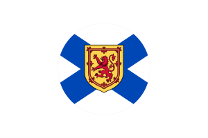 Nova Scotia Flag Circle Vector Free flag