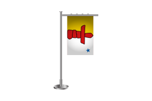 3d Nunavut Standing Flag flag