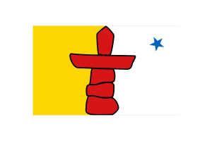 Nunavut Flag Vector Illustration flag