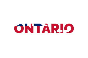 Ontario Text Art flag