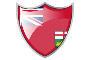 Shield with Flag of Ontario flag