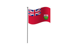 Waving Flag of Ontario flag