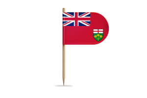 Ontario Flag for Desk, Table flag