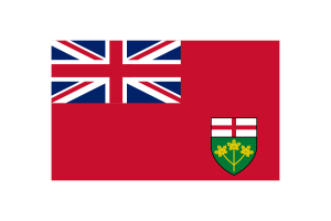 Ontario Flag Vector Illustration flag