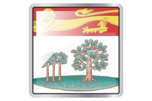 Prince Edward Island Flag Square icon flag