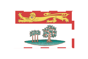Prince Edward Island Flag Vector Illustration flag
