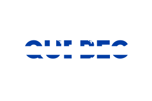 Quebec Text Art flag