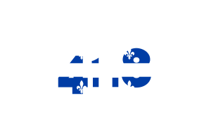Quebec Area Code flag