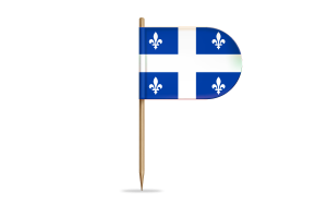 Quebec Flag for Desk, Table flag