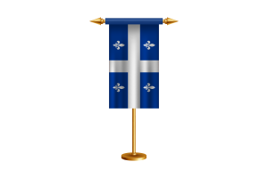 Quebec Ceremonial Flag Vector Free flag