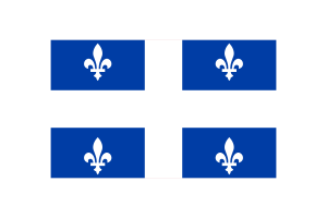 Quebec Flag Vector Illustration flag