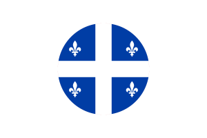 Quebec Flag Circle Vector Free flag