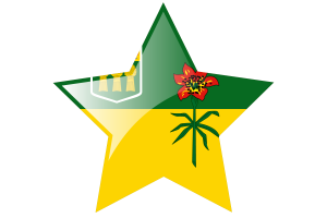 Saskatchewan Flag Star Icon flag