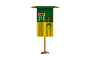 Saskatchewan Ceremonial Flag Vector Free flag