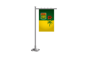 3d Saskatchewan Standing Flag flag