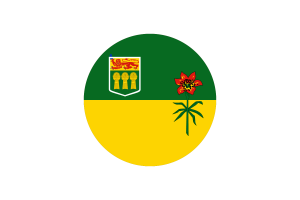 Saskatchewan Flag Circle Vector Free flag
