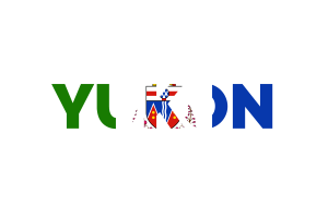 Yukon Text Art flag