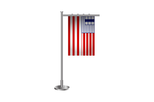 3d Lethbridge Standing Flag flag