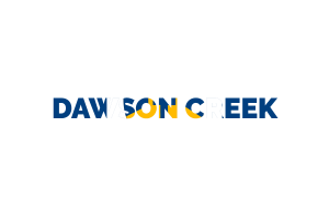 Dawson Creek Text Art flag